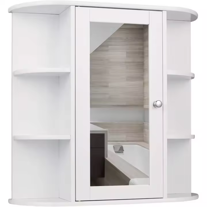 Cocina Mueble Colgante Espejo Mueble para Pared Estante Mueble Joyero Mara 6 Estantes - 1