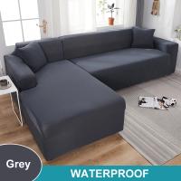 Funda de sofá impermeable para sala de estar, cubierta elástica para sofá esquinero en forma de L, 1/2/3/4 asientos - details 15