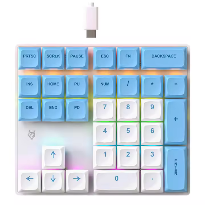 Teclado Mecánico Apaido con 33 Teclas Luces Multicolor Adecuado para Laptop - 1