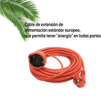 Cable de extensión estándar europeo de 3 m, 8 m, 10 m, 20 m, cable de alimentación de extensión, enchufe - details 3