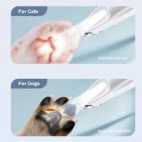 Afeitadora de pies para mascotas de bajo ruido, recargable por USB, con pantalla inteligente, cortapelos eléctrico para mascotas con LED, afeitadora de pelo para gatos a prueba de agua - details 1