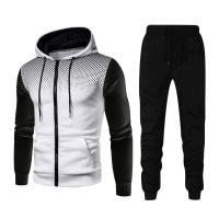 Sudadera con capucha y pantalones de cintura elástica para hombre, conjuntos de dos piezas, trajes deportivos informales para exteriores - details 1