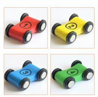 Coche de carreras de inercia para niños, 4 piezas, pista de madera, deslizamiento, Mini tren Digital, accesorios, Juguetes - details 1