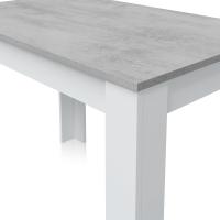 Mesa de Comedor Extensible Diseño Rectangular Danna Acabado en Blanco Artik y Roble Canadian - details 38