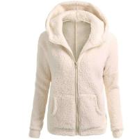 Sudadera con Capucha de Peluche para Mujer Ouwu Moda de Color Sólido, Ajuste Suelto, Estilo Tendencia 2024 - details 2