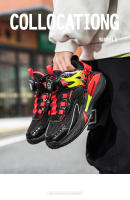 Nuevos zapatos ligeros de baloncesto para niños, zapatos deportivos con hebilla giratoria para niños, zapatillas deportivas transpirables para correr, zapatos de tenis para niños al aire libre - details 18