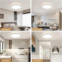 Lámpara LED de Techo ABS IP44 18W, 2050LM, 3000/4000/6500K, Plafón Impermeable para Cocina, Comedor, Iluminación Interior Moderna, 23*23*5 CM - details 8