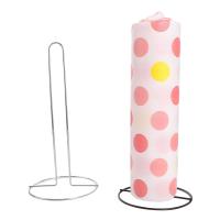 Soporte para papel de cocina en rollo de acero inoxidable, estante Vertical para servilletas negro/plateado, soporte para pañuelos de una mano, encimera - details 0