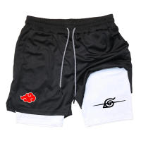 Pantalones Cortos de Doble Capa para Entrenamiento de Anime Secado Rápido, Multiuso, Talla M-3XL - details 2