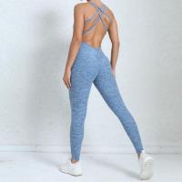Mallas deportivas ahuecadas plisadas para otoño e invierno, conjunto de mono de Yoga, Leggings deportivos sin espalda que se abrazan al cuerpo, nuevo - details 59