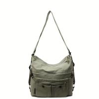 Bolso cruzado vintage unisex de gran capacidad Correa ajustable Múltiples bolsillos - details 3