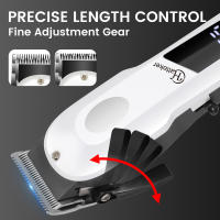 Hatteker-maquinilla eléctrica para cortar el pelo, salón profesional, cortapelos de alta potencia, uso doméstico, afeitadora de barba, empujador, carga USB - details 15
