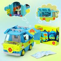 Kit de modelo de coche con máquina misteriosa para niños, 320 Uds., bloques de construcción, película Scooed Doo, Panel Van, vehículo de dibujos animados, juguetes para niños, regalos - details 5