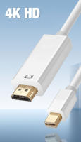 Nephy Adaptador Mini DP a HDMI Cable Convertidor 4K/2K para Macbook Surface Longitud de 1.8m - details 0