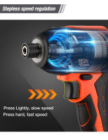 VALUEMAX Destornillador de impacto inalámbrico de 20 V, paquete de 1 batería, 7 accesorios - details 3