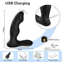 Aplicación Control remoto Masajeador de próstata Juguetes sexuales Herramientas de masturbación masculina femenina para gays Vibración de 9 frecuencias Doble motor Butt Plug Productos para adultos - details 8