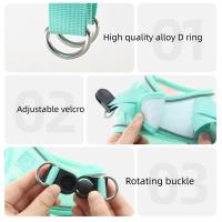 Conjunto de arnés y correa para mascotas a prueba de Escape, diseño de babero, chaleco con cuello para perros transpirable, correa y arnés para mascotas cómoda y ajustable - details 1