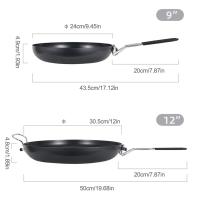 Mini sartén antiadherente, utensilios de cocina ligeros para acampar, herramientas antideslizantes de hierro para exteriores, se - details 3