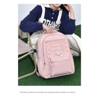 Mochila Escolar Casual Unisex Tela Oxford Resistente al Agua, Estructura Hexagonal Acolchada, Diseño Sencillo y Ligero para Estudiantes y Uso Diario - details 1