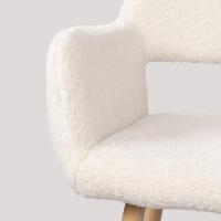 Juego de 2 Sillas de Comedor Vintage Retro Tapizadas en Gamuza con Reposabrazos y Patas Metálicas para Cocina/Salón - details 20