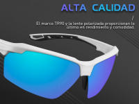 Gafas De Sol Deportivas Kapvoe 2023 para Ciclismo y Correr con Lentes Polarizadas Protección UV Material del Marco TR - details 3