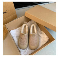 Zapatos de invierno para mujer con suela suave de piel de conejo, zapatos cálidos de algodón con tela de plumón - details 18