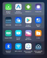 Reproductor multimedia Android para coche, dispositivo inalámbrico con WiFi, versión 2024G + 5G, CarPlay, adaptador, GPS - details 1