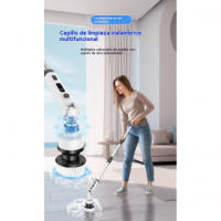 Cepillo Eléctrico Multifuncional para Limpieza Doméstica Automático, Inalámbrico, Giratorio para Baño y Azulejos - details 1