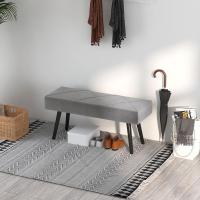 Taburete Pie de Cama Multifuncional Banco Pie de Cama Moderno Banco Dormitorio con Pies de Acero y Asiento Acolchado Carga 120 kg para Entrada Pasillo 100x36x45 cm Rosa - details 16