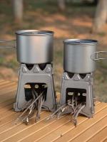 Estufa de Camping de Acero Inoxidable Ligera Cure de Alcohol Cocina de Campo al Aire Libre Barbacoa - details 5