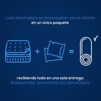 Colchón Híbrido Viscoelástico Eco Box Núcleo de Almohadillas Ensacadas, ComodidadÓptima, Firmeza Intermedia, Antiácaros Antibacteriano, Hipoalergénico 90 x 190 - details 8