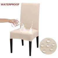 Funda impermeable para silla de comedor, funda elástica para silla, Protector de silla lavable extraíble para el hogar, restaurante, cocina, banquete - details 5