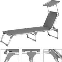 Silla de Senderismo Tumbona Reclinable Plegable, Ligera, 55 x 193 x 31 cm, Carga 150 kg - details 32