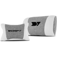 DR90 - Silla Gaming Profesional, Tejido Transpirable, reposabrazos 2D Acolchado, Base Nylon Reforzado, pistón Clase 4, cojín Lumbar y Cervical, Color Gris/Blanco - details 9