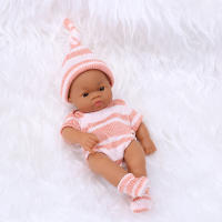 Muñecas negras africanas de 20cm, bebé Reborn, tacto suave, alta calidad, juguetes para niños - details 4