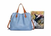 Bolso de piel auténtica para mujer, bandolera de hombro de diseñador de lujo, Color sólido, a la moda - details 10