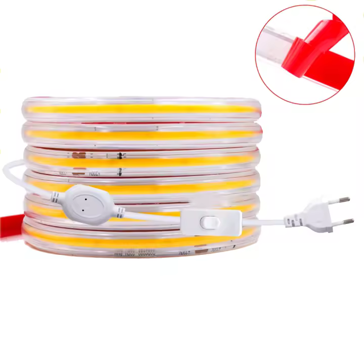 GAHADA Cinta LED flexible impermeable 288LEDs/m Enchufe de interrupción EU - 1