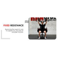 Mikolo Deltoid Shoulder Press hine, Elevación Lateral con Asiento y Respaldo Ajustables, Capacidad de Peso de 800 para la Parte Superior del Cuerpo hine - details 6