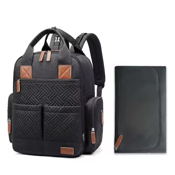 Mochila para pañales para mamá, pañal de viaje grande para mamá, bolsas de maternidad multifunción con cambiador - 1