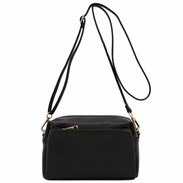 2025 nueva tendencia de moda bolso cuadrado pequeño de cuero suave bolso de hombro tipo bandolera - 1