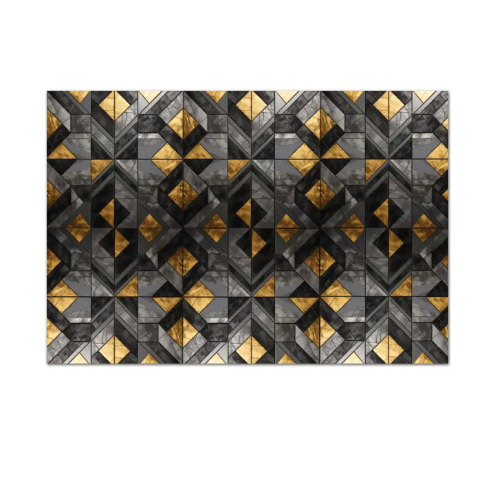 Diseño Moderno de Geometría Personalizada, papel Tapiz de vinilo despegable y adhesivo, Panel de Decoración para el Hogar, Estilo Abstracto para Sala de Estar, Murales de Renovación de Muebles de Interior - 1