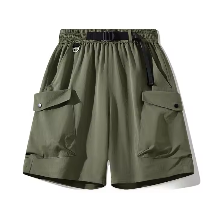 Pantalones Cargo para Hombres CHAIFENKO Cómodos, Transpirables, Múltiples Bolsillos, Ajuste Regular, Material de Poliéster, Para Primavera/Verano 21 - 1