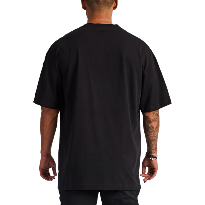 Hombres de moda de verano Casual pollo corazón cuello gran tamaño flojo Hip Hop algodón gimnasio de musculación camiseta de talla grande