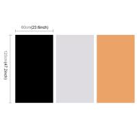PULUZ-Kit de papel de PVC para fondo de fotografía, caja de tienda de estudio, 3 colores (negro, blanco, amarillo), tamaño: 120cm x 60cm, 3 piezas - details 4
