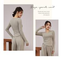 Conjunto Deportivo de Mujer de Secado rápido, Camiseta de Manga Larga para Running, Pilates y Yoga - details 5