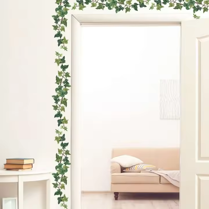 Pegatinas de Pared de Enredaderas de Plantas Verdes Frescas Autoadhesivas Decoración de Pared para Dormitorio Sala de Estar Paisajismo - 1