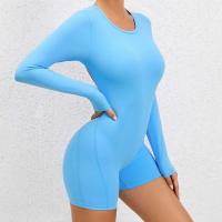Mono de Yoga sin Espalda 2024 Traje de Gimnasio para Mujeres de Manga Larga Ropa Deportiva de Moda - details 28