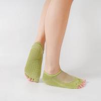 Nuevos calcetines de Yoga con punta abierta para mujer, calcetines antideslizantes de algodón para Pilates con cinco dedos, calcetines deportivos para Fitness, baile, Ballet, calcetín con superficie de malla - details 13