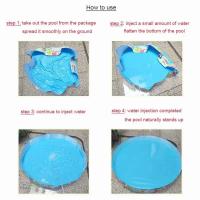 Piscina para niños circular plegable transparente instantánea de 122 cm x 25 cm, juegos acuáticos de verano en el patio trasero - details 4