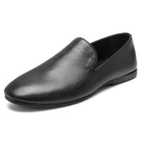 Nuevo diseño de zapatos para hombre adecuado, zapatos casuales de cuero negro, zapatos de conducción de lujo antideslizantes - details 1
